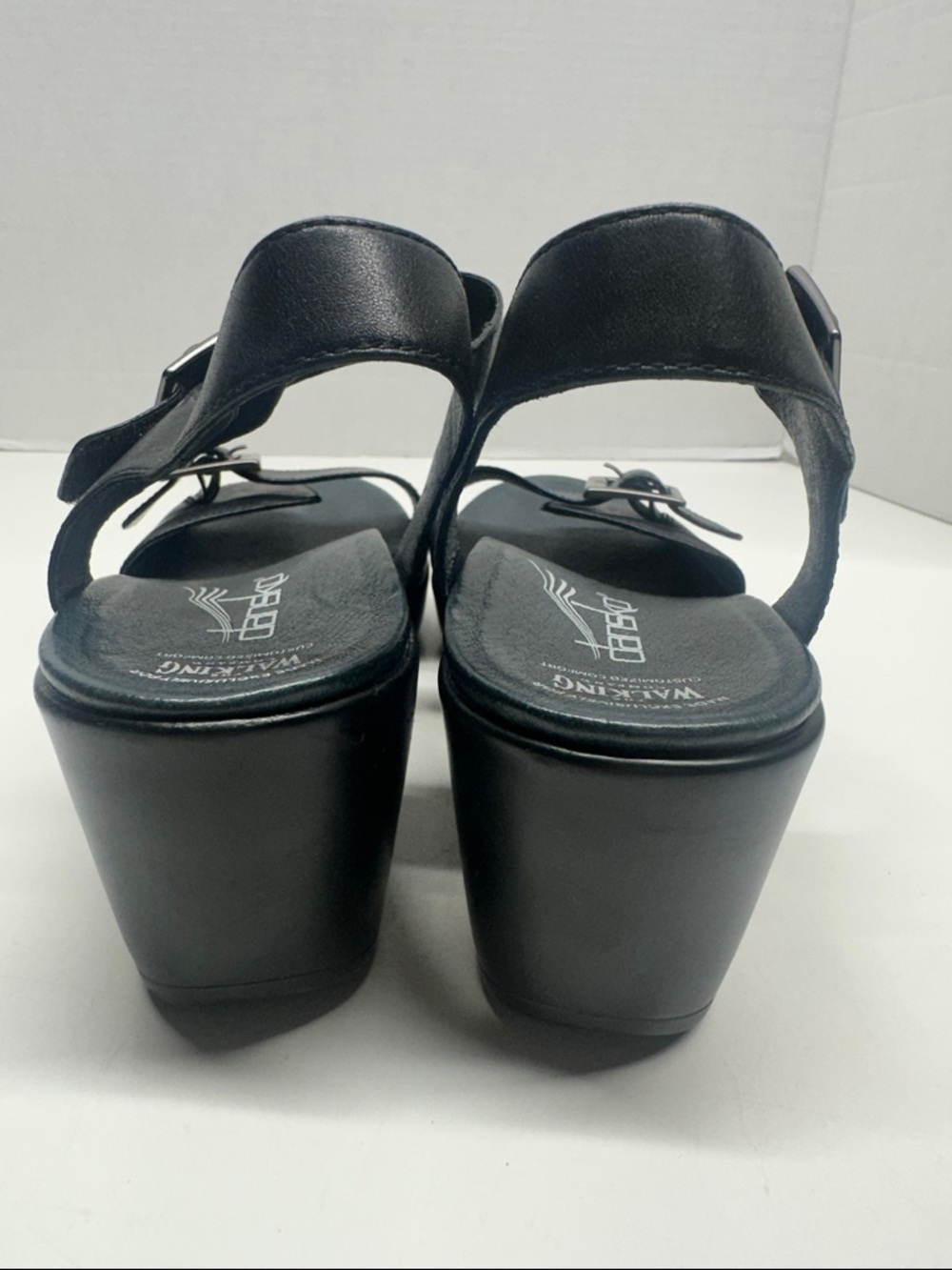 Dansko x The Walking Company Jen Sandals Shoes Open Toe Black Women’s Size 12 - Picture 3 of 9